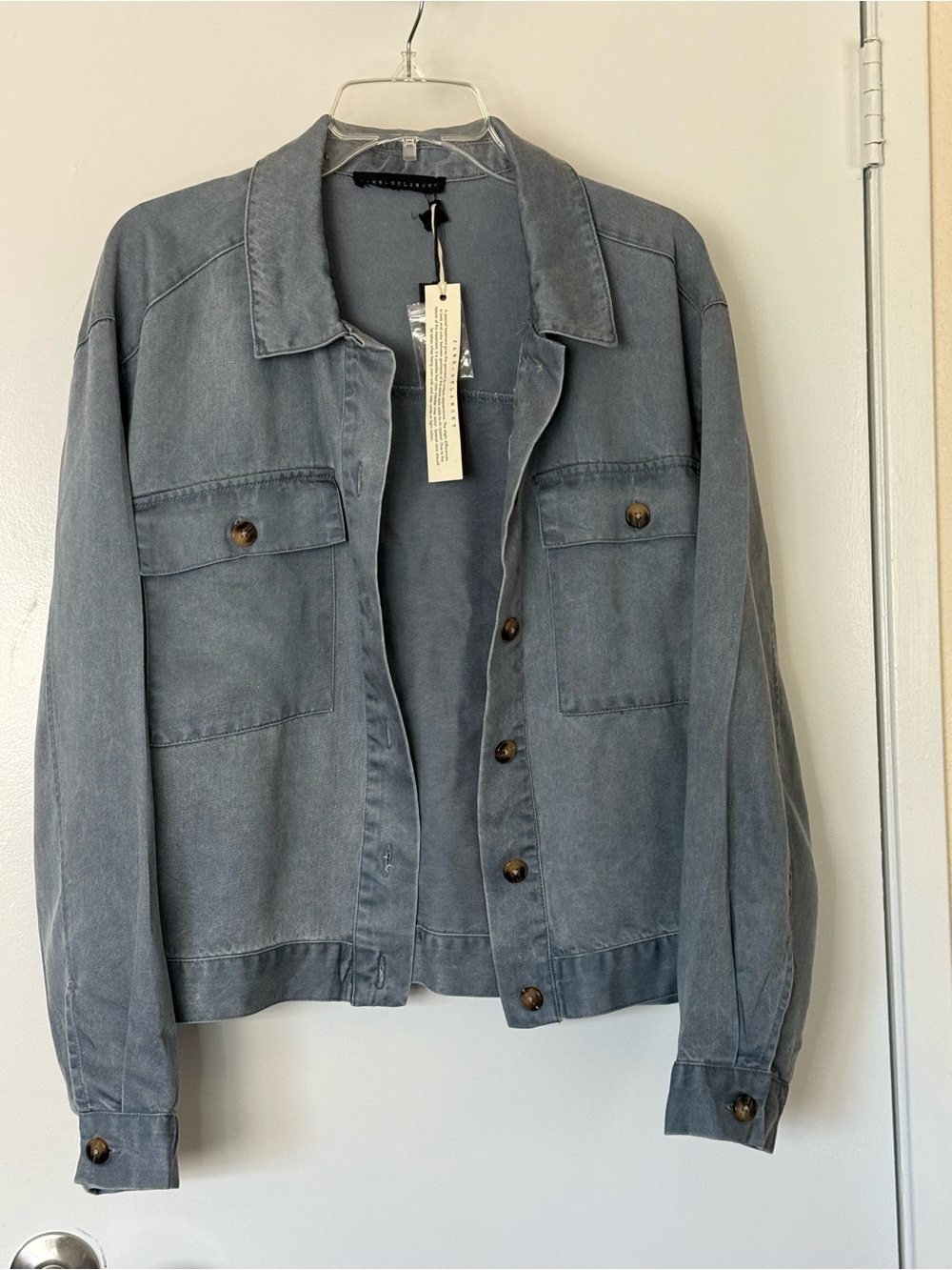 Jane and Delancey Faded Blue Denim Jacket